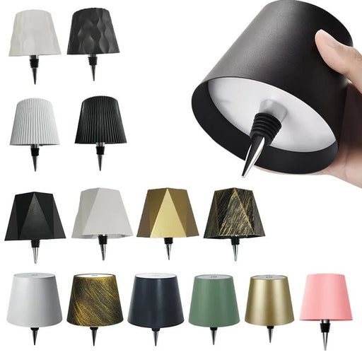 Draadloze fles tafellamp – 3 lichtkleuren – touch dimbaar - Bivakshop