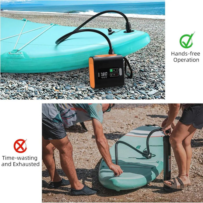 Draadloze Mini Luchtpomp – Ultra - Compacte Elektrische Inflator – Oplaadbaar & Krachtig - Bivakshop