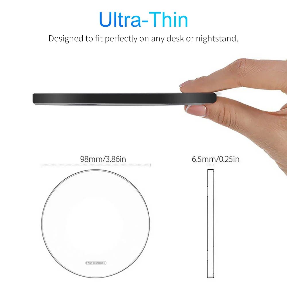Draadloze oplader pad - Voor iphone 15 14 13 12 pro max - Snel universeel - Bivakshop