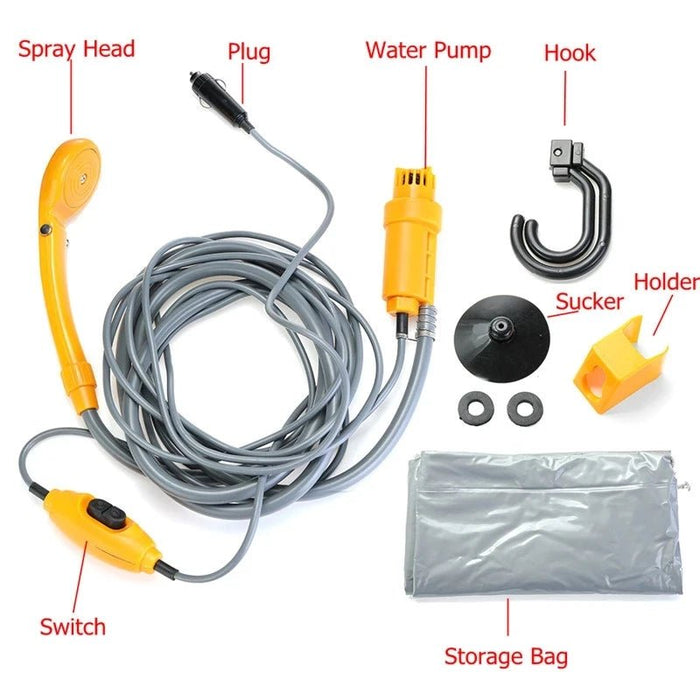 Draagbare camping douche - draagbare douche voor outdoor avonturen - Bivakshop