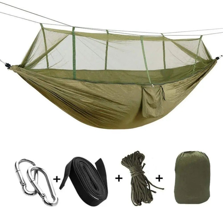 Draagbare campinghangmat met muggennet - Lichtgewicht & ultralicht voor 1 - 2 personen - Bivakshop