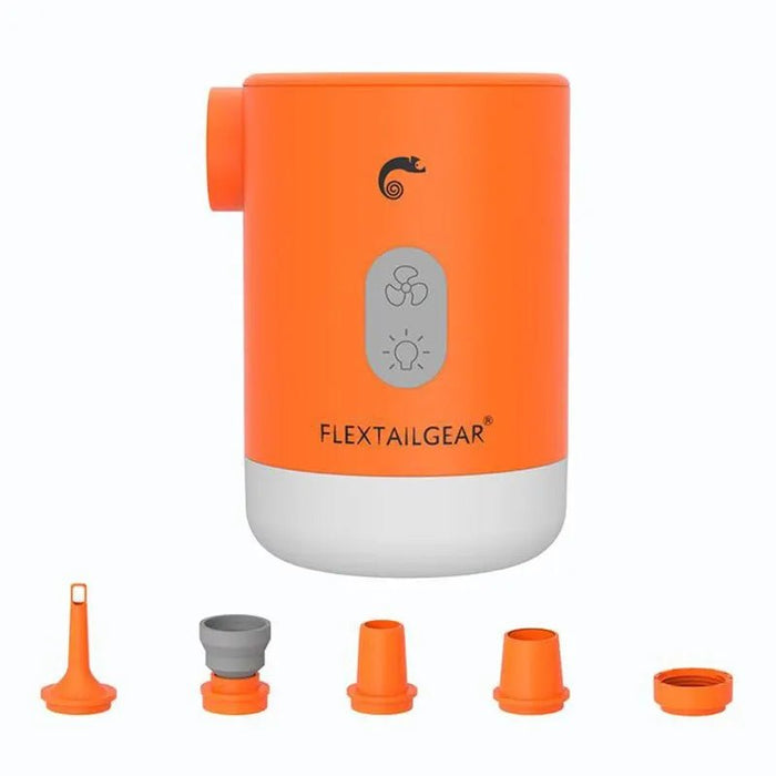 Draagbare elektrische luchtpomp – met lamp – compact & krachtig - Bivakshop