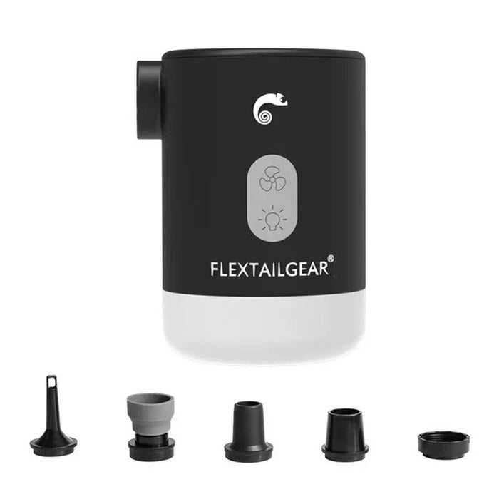 Draagbare elektrische luchtpomp – met lamp – compact & krachtig - Bivakshop