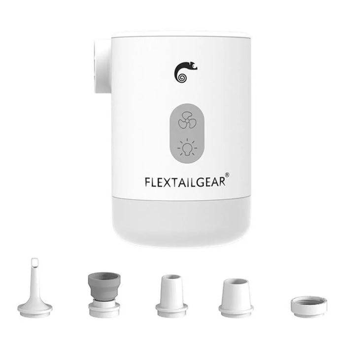 Draagbare elektrische luchtpomp – met lamp – compact & krachtig - Bivakshop