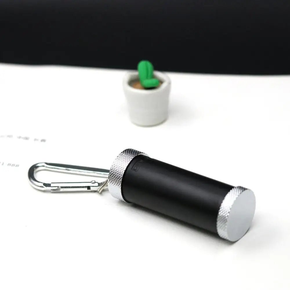 Draagbare mini asbak – Zakformaat – RVS Sleutelhanger Asbak voor onderweg - Bivakshop