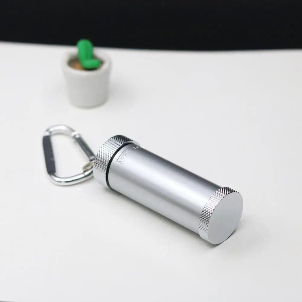 Draagbare mini asbak – Zakformaat – RVS Sleutelhanger Asbak voor onderweg - Bivakshop