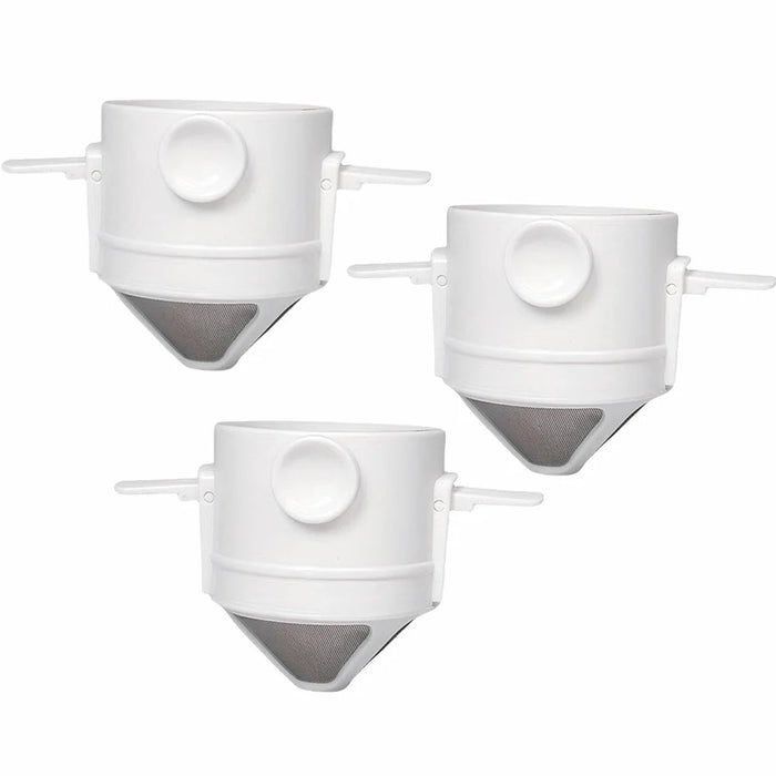 Draagbare pour - over koffiemaker – Inklapbare filter – RVS mok voor reizen & outdoor - Bivakshop