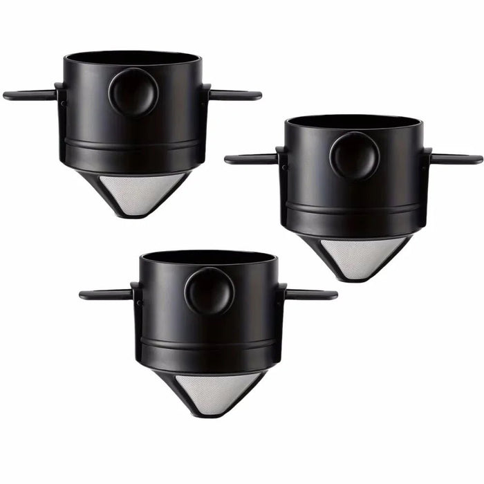Draagbare pour - over koffiemaker – Inklapbare filter – RVS mok voor reizen & outdoor - Bivakshop