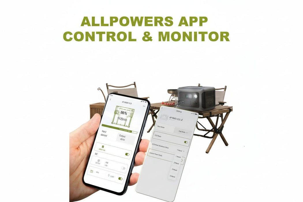 Draagbare Power Station R600 – 600W AC – 299Wh LiFePO4 Accu – Noodstroom & Camping - Bivakshop