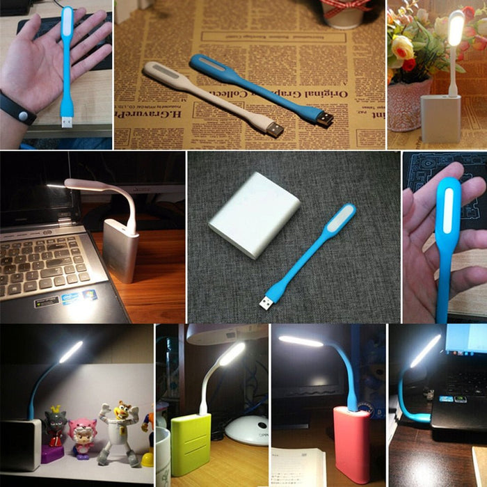 Draagbare USB 5V LED leeslamp - Flexibel, mini - formaat, geschikt voor power bank en laptop - Bivakshop