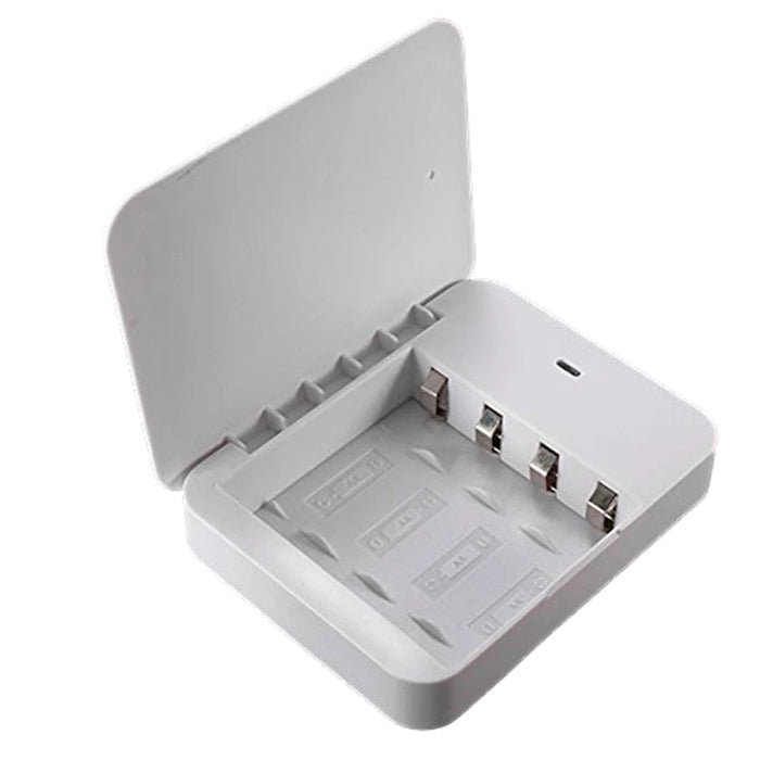 Draagbare USB powerbank - Externe batterijoplader op AA - batterijen - Noodlader met digitaal display - Bivakshop