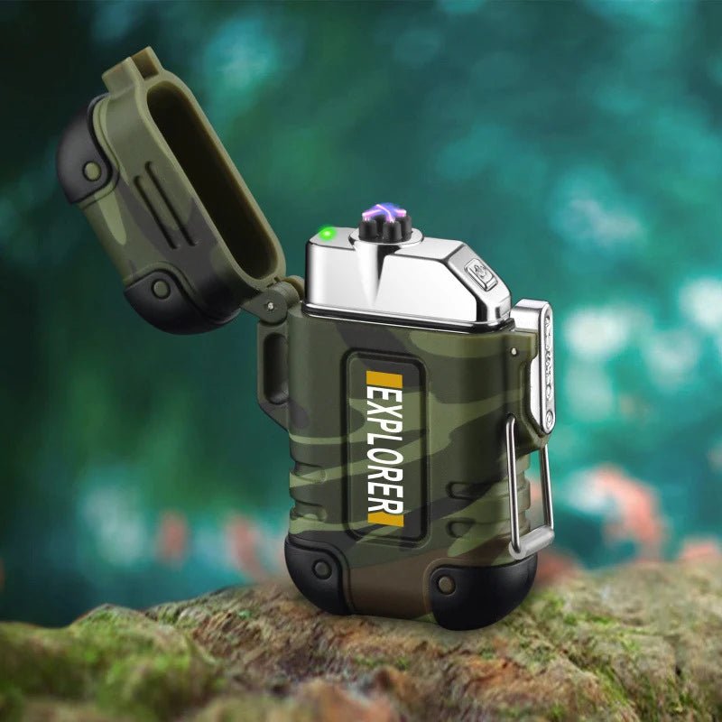 Draagbare waterdichte USB - boogaansteker - Winddicht en oplaadbaar - Compacte gadget voor buitengebruik - Bivakshop