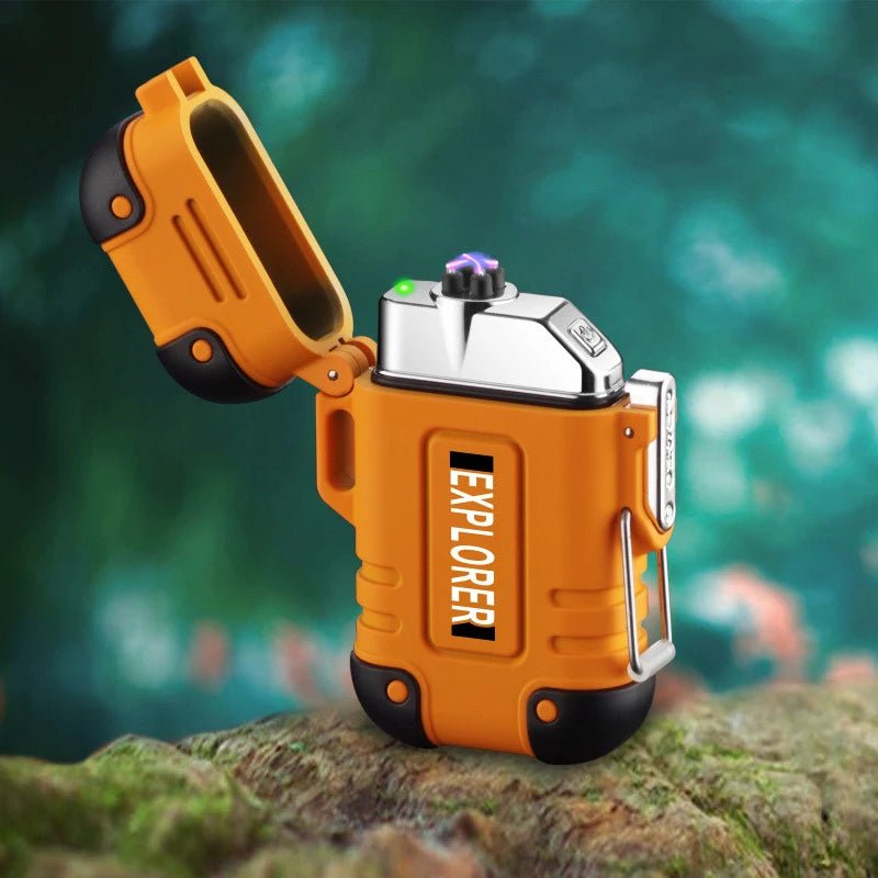 Draagbare waterdichte USB - boogaansteker - Winddicht en oplaadbaar - Compacte gadget voor buitengebruik - Bivakshop
