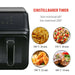 Alpina dual airfryer 8L met 2 manden en digitaal display