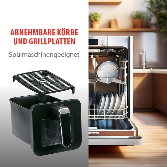 Alpina dual airfryer 8L met 2 manden en digitaal display