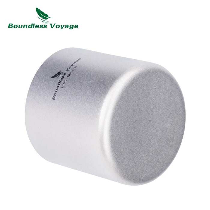 Dubbelwandige titanium mok – ultralicht & isolerend - Bivakshop