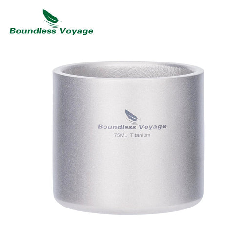 Dubbelwandige titanium mok – ultralicht & isolerend - Bivakshop