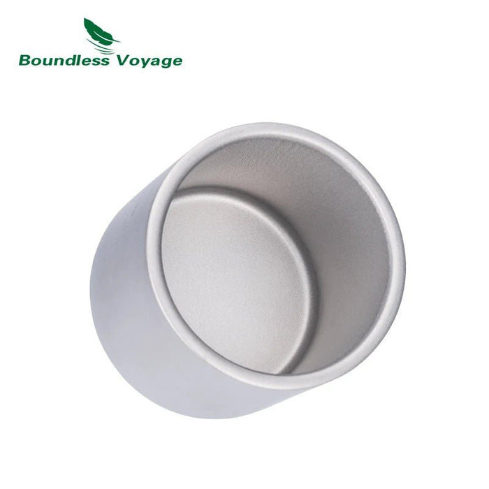 Dubbelwandige titanium mok – ultralicht & isolerend - Bivakshop