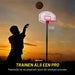 Dunlop - Basketbalstandaard Verstelbaar – 165 tot 205 cm – Verrijdbaar & Robuust - Bivakshop