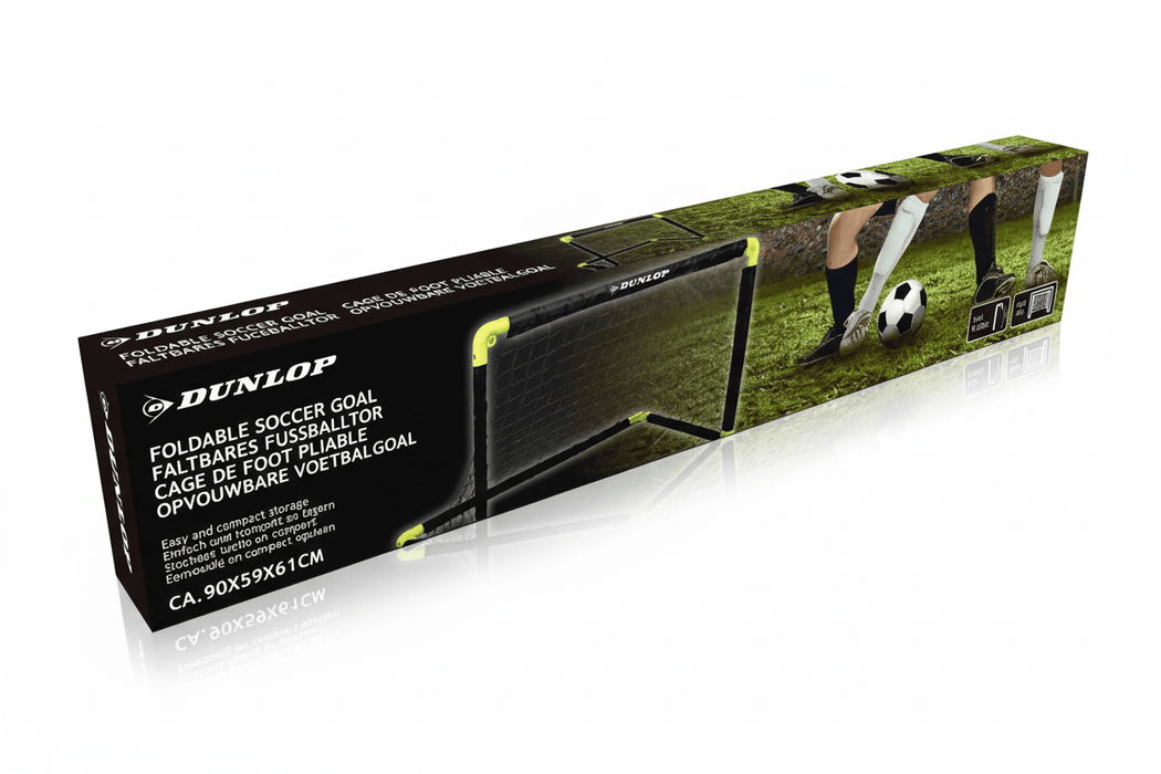 Dunlop - Compact Voetbaldoel – 90 x 60 cm – Duurzaam & Verplaatsbaar – Voor Binnen en Buiten - Bivakshop