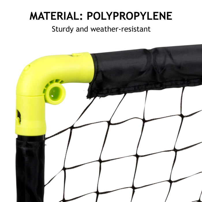 Dunlop - Compact Voetbaldoel – 90 x 60 cm – Duurzaam & Verplaatsbaar – Voor Binnen en Buiten - Bivakshop