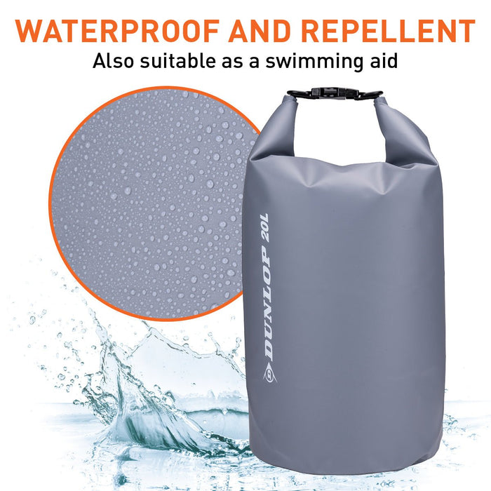 Dunlop - Dry Bag – 20 Liter – 100% Waterdicht & Slijtvast – Heavy Duty Beschermtas - Bivakshop