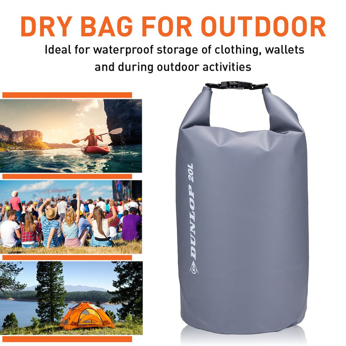 Dunlop - Dry Bag – 20 Liter – 100% Waterdicht & Slijtvast – Heavy Duty Beschermtas - Bivakshop