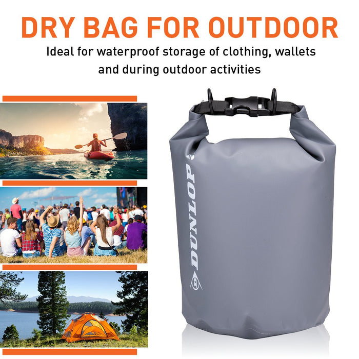 Dunlop - Dry Bag – 5 Liter – Compact & 100% Waterdicht – EDC Beschermtas - Bivakshop