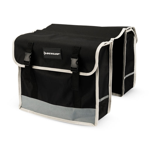 Dunlop - Dubbele Fietstas – Waterdicht 600D Polyester – 26 Liter (Zwart) - Bivakshop