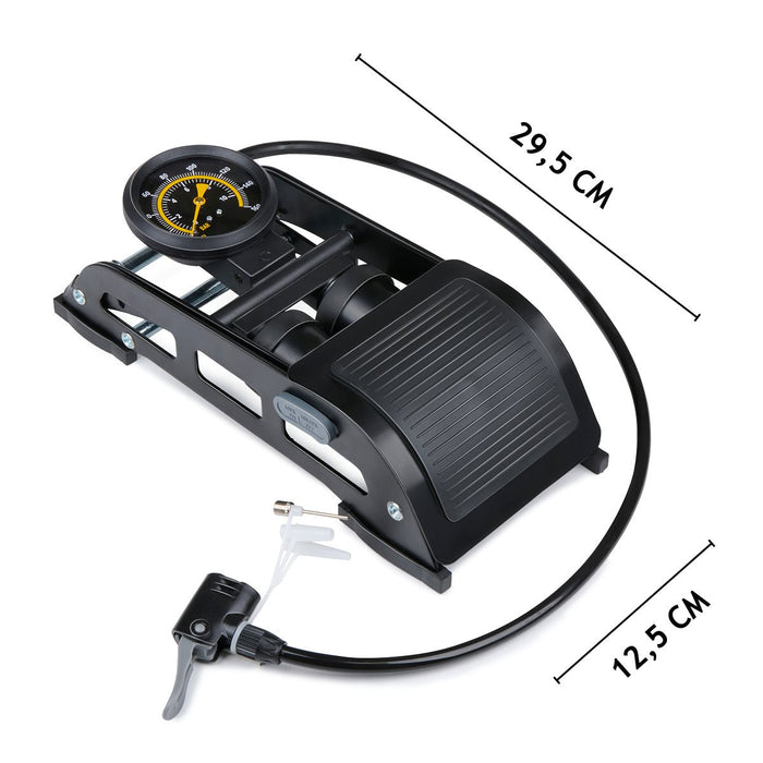 Dunlop - Dubbele Voetpomp – Krachtige Luchtpomp met Manometer – Snel & Efficiënt - Bivakshop