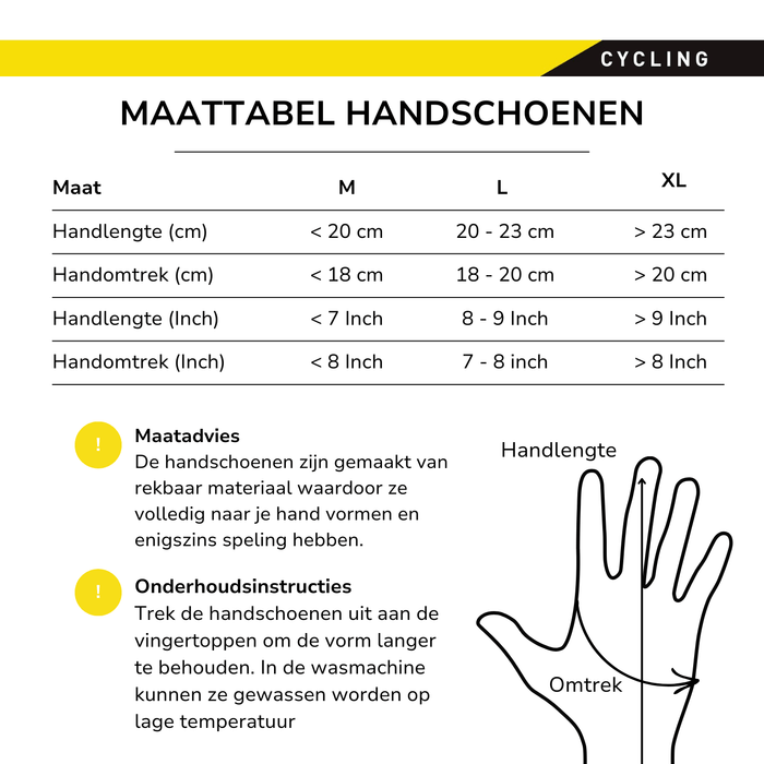 Dunlop fietshandschoenen – maat L – ademend en comfortabel - Bivakshop