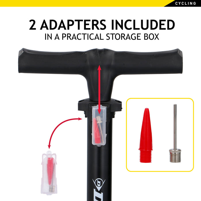 Dunlop - Fietspomp Universeel – Geschikt voor Alle Ventielen – Robuust & Krachtig - Bivakshop