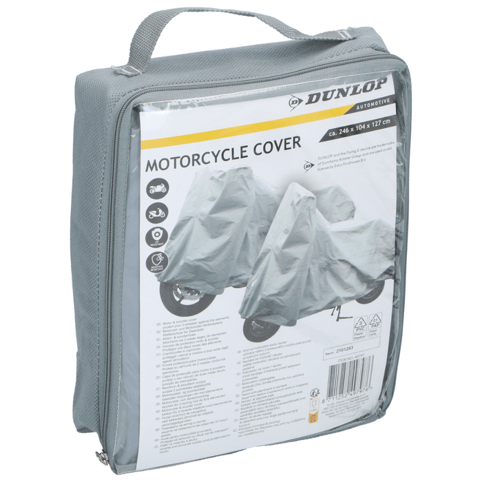 Dunlop – Motor - en Scooterhoes – 100% Waterdicht – Universele Bescherming - Bivakshop