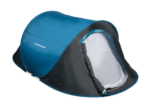 Dunlop pop - up tent – 2 - persoons opgooitent 255x155x95 cm voor festival of korte vakantie - Bivakshop
