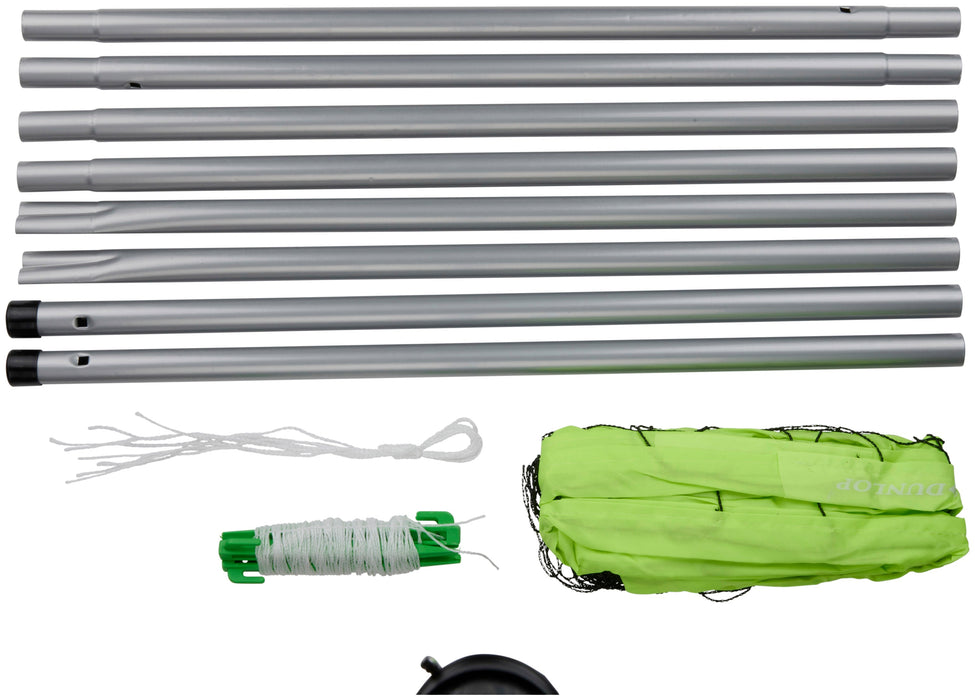 Dunlop - Sportnet XL – 609 x 220 cm – Universeel voor Volleybal, Tennis & Badminton - Bivakshop