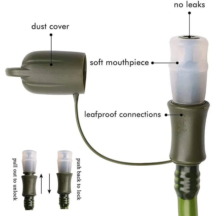 Duurzame & lekvrije hydratatieblaas – 2L waterreservoir voor outdoor & sport - Bivakshop