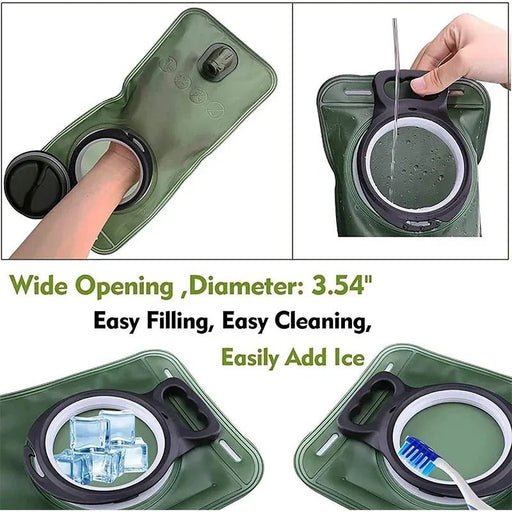 Duurzame & lekvrije hydratatieblaas – 2L waterreservoir voor outdoor & sport - Bivakshop