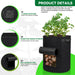 Duurzame premium plantenkweekzakken 5/7/10 gallon - Ademende niet-geweven stof - Met handvat - Bivakshop