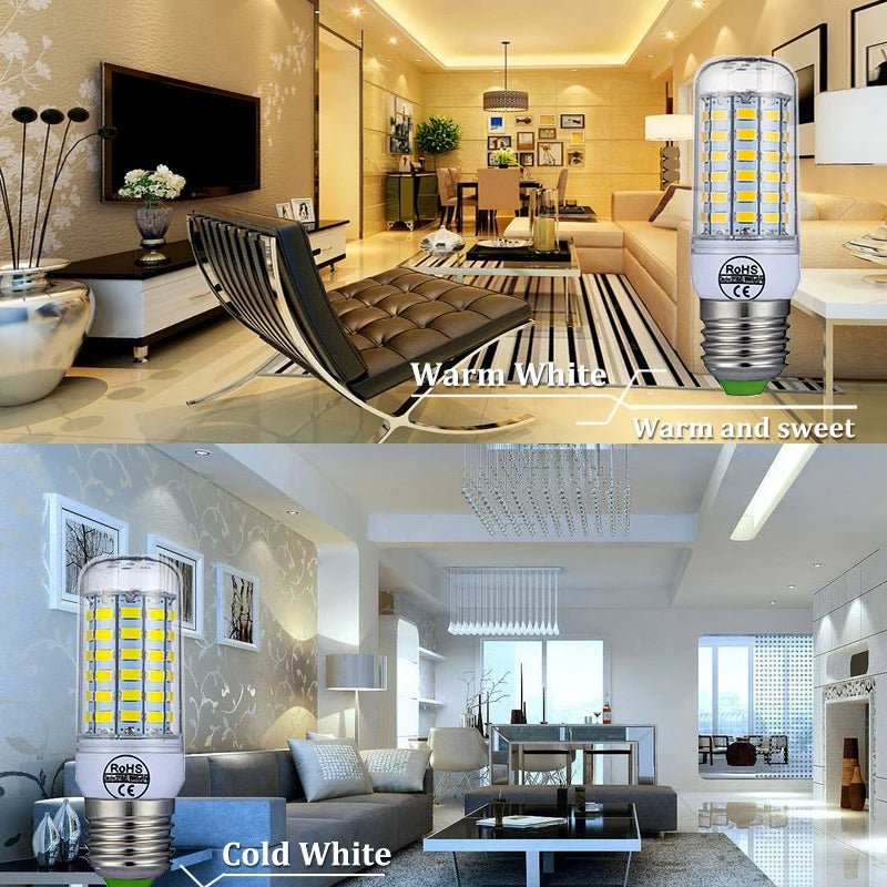 E27 LED lamp & E14 LED bulb - SMD5730 220v corn bulb - Chandelier & home LED light - Bivakshop
