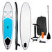 Eddy Toys - SUP Board Set – 6 - delig – Opblaasbaar & Compleet – Inclusief Pomp, Peddel en Rugtas - Bivakshop