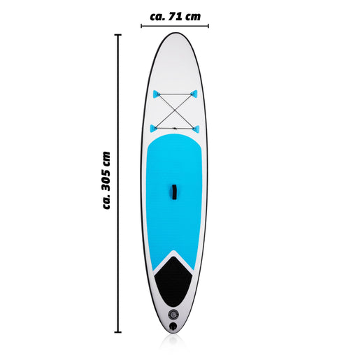 Eddy Toys - SUP Board Set – 6 - delig – Opblaasbaar & Compleet – Inclusief Pomp, Peddel en Rugtas - Bivakshop