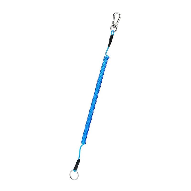 Elastische spiraal stretch sleutelhanger - Anti-verloren telefoon - Metalen karabijnhaak - Bivakshop