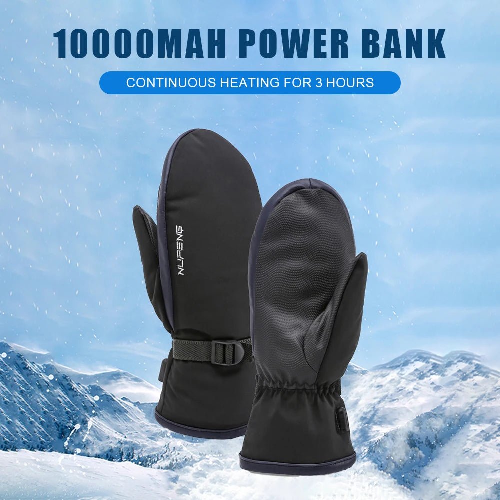 Elektrisch verwarmde handschoenen - USB oplaadbaar - 3 warmtestanden - Waterdicht & winddicht voor winter, skiën & fietsen - Bivakshop