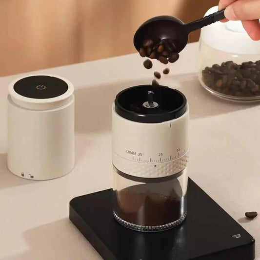 Elektrische koffiemolen met 1500mAh accu – Instelbare maalgraad & Type - C opladen - Bivakshop