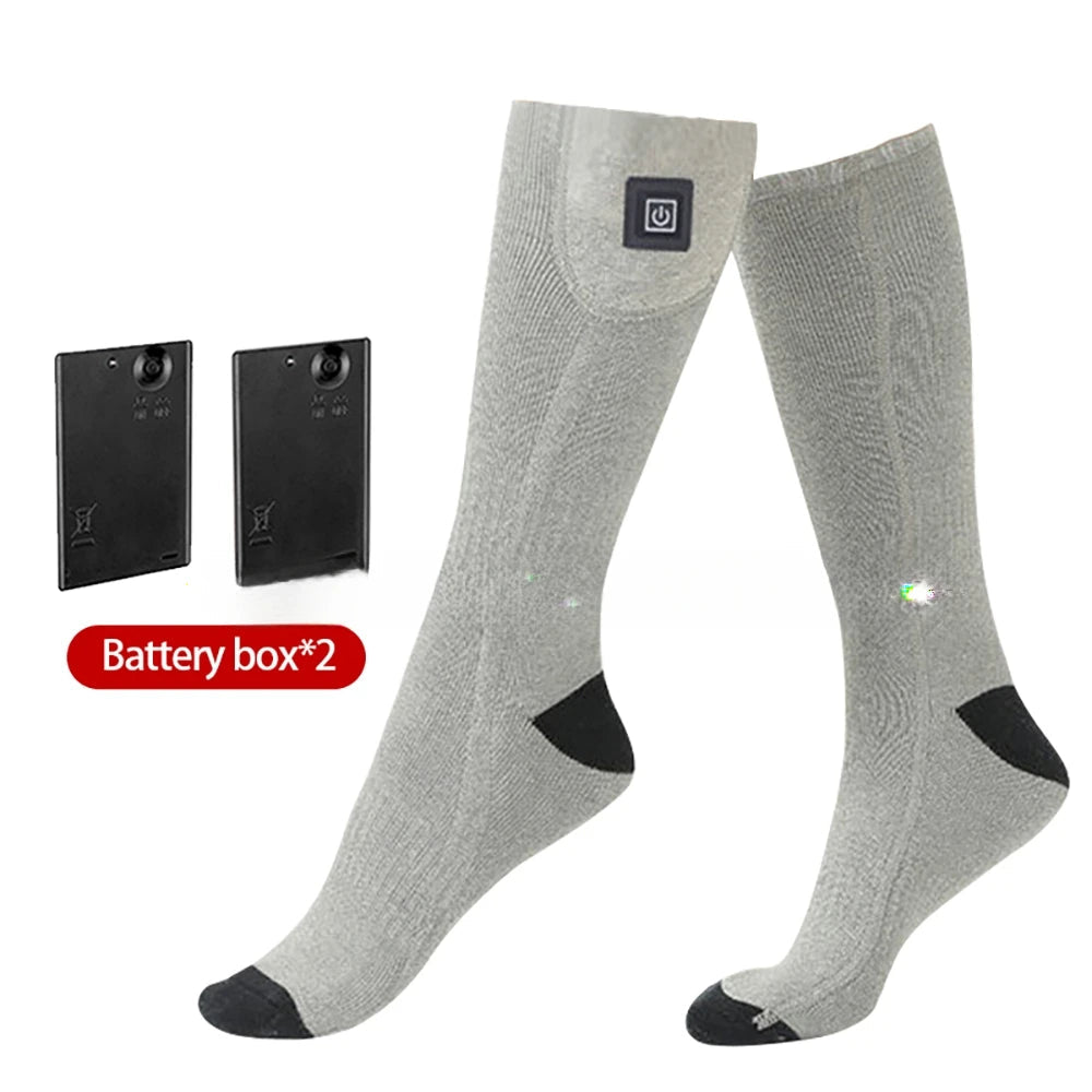 Elektrische verwarmde sokken - Winter warmte - Oplaadbare sneeuwscooter & ski sokken - Bivakshop