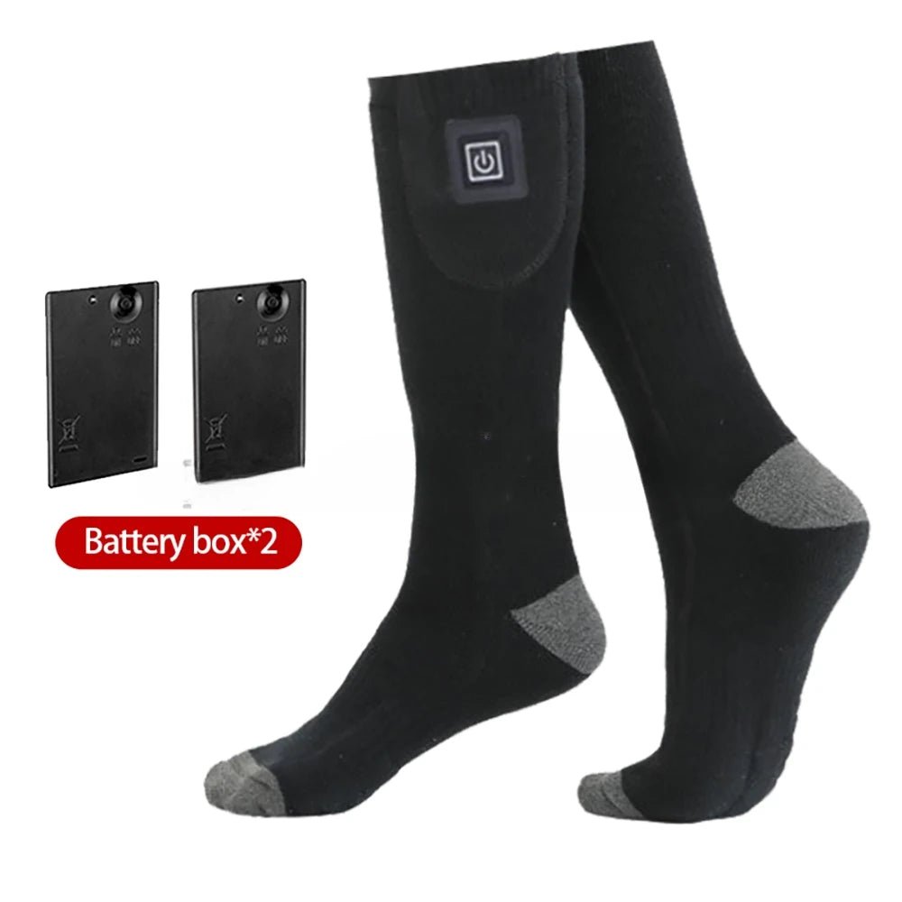 Elektrische verwarmde sokken - Winter warmte - Oplaadbare sneeuwscooter & ski sokken - Bivakshop