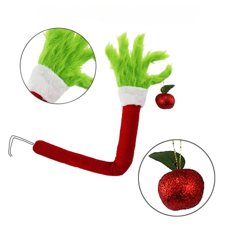 Elf kerstboomdecoratie - Groene bontpop voor unieke kerstversiering - Bivakshop