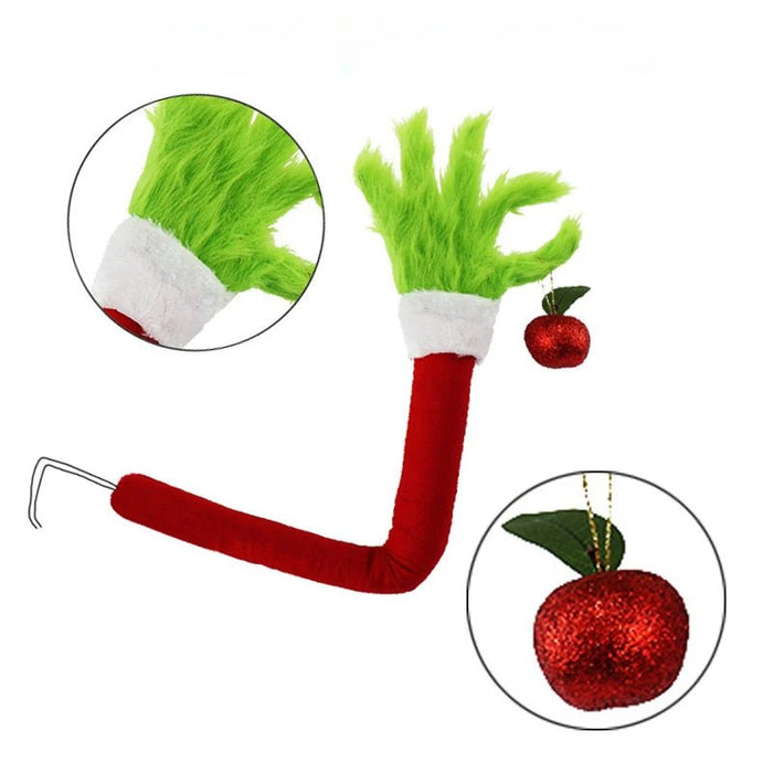 Elf kerstboomdecoratie - Groene bontpop voor unieke kerstversiering - Bivakshop
