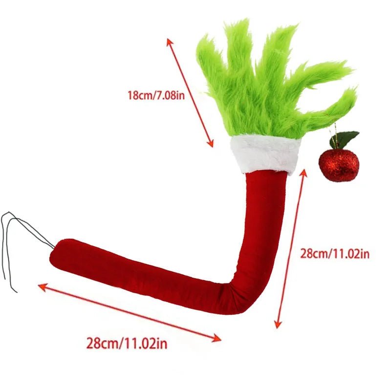 Elf kerstboomdecoratie - Groene bontpop voor unieke kerstversiering - Bivakshop