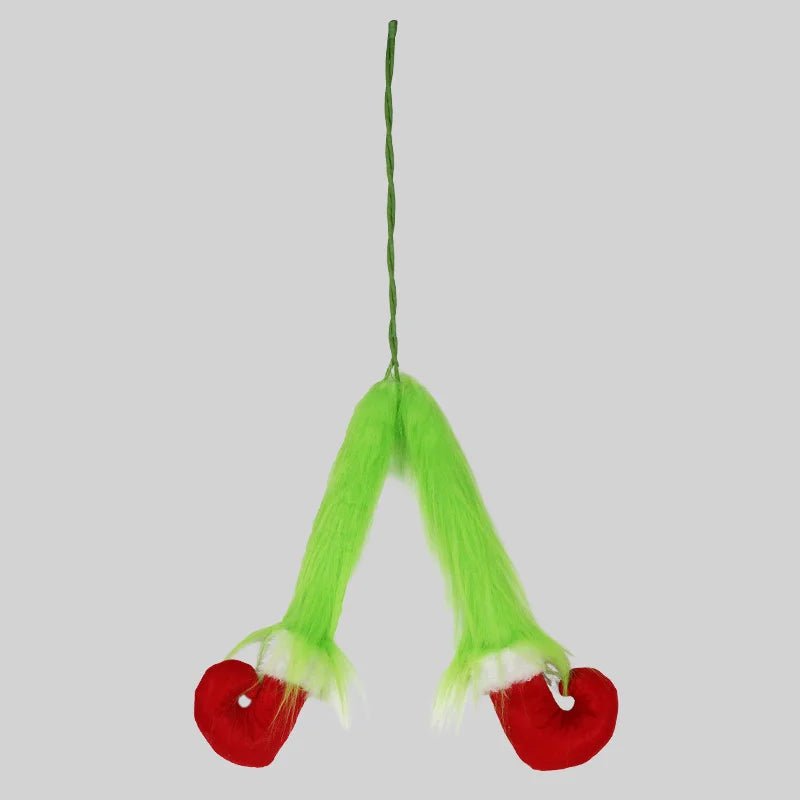 Elf kerstboomdecoratie - Groene bontpop voor unieke kerstversiering - Bivakshop
